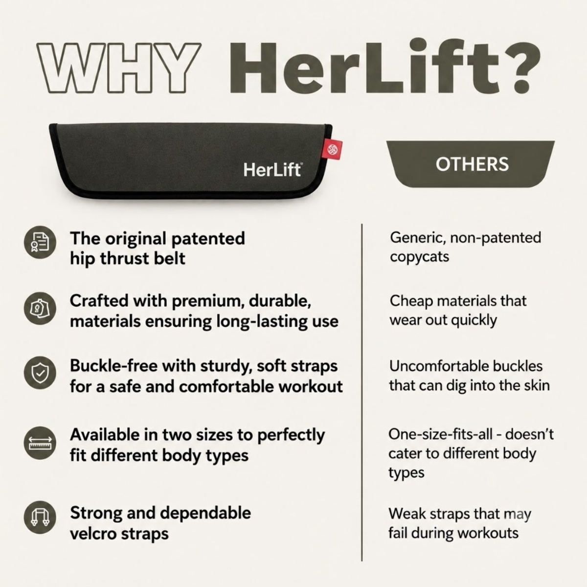 HerLift Hip Thrust Belt